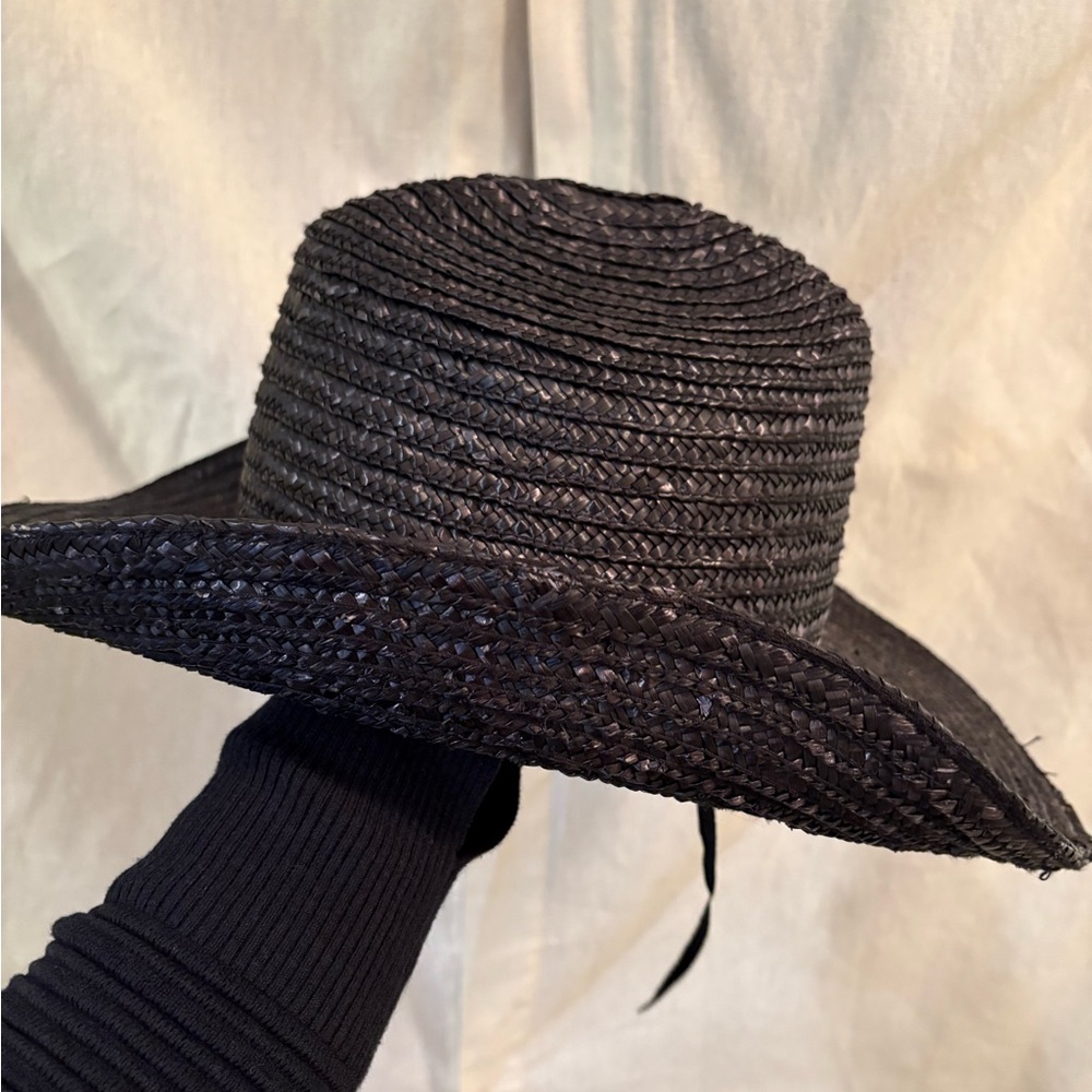 Free People Black Straw Hat - Picture 4 of 7